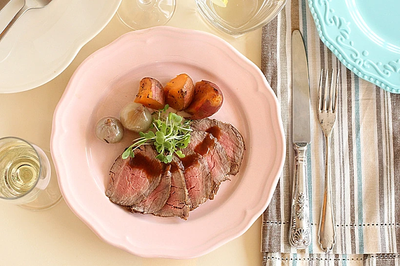 פילה שלוק ברוטב חזרת