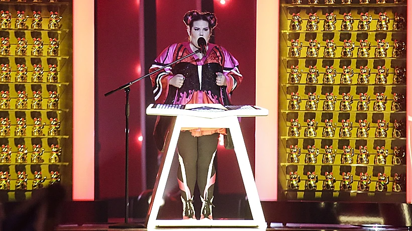 נטע ברזילי בחלק הראשון של גמר אירוויזיון 2018