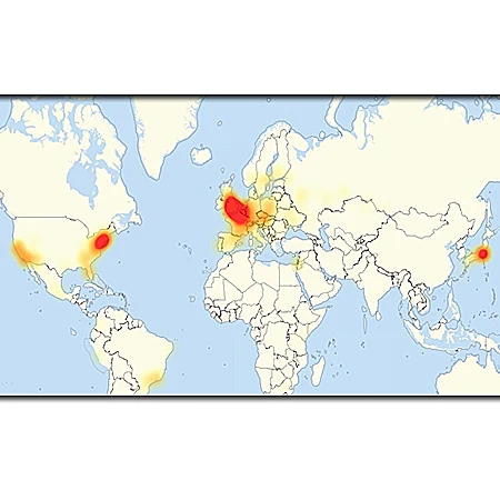 אזור הפגיעה העיקרי של מתקפת הסייבר