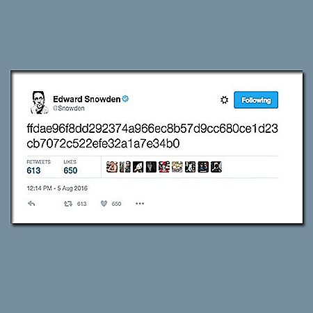 הגיע העת: הציוץ המסתורי של סנודן