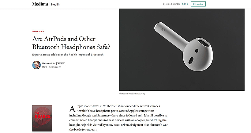 הפוסט באתר מדיום ( צילום מסך)