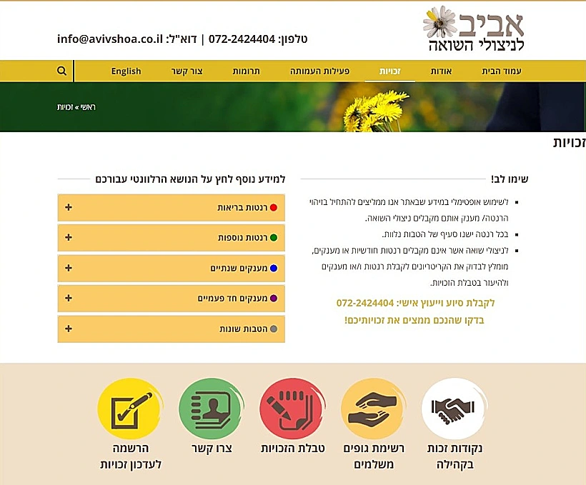 עמותת אביב לניצולי השואה