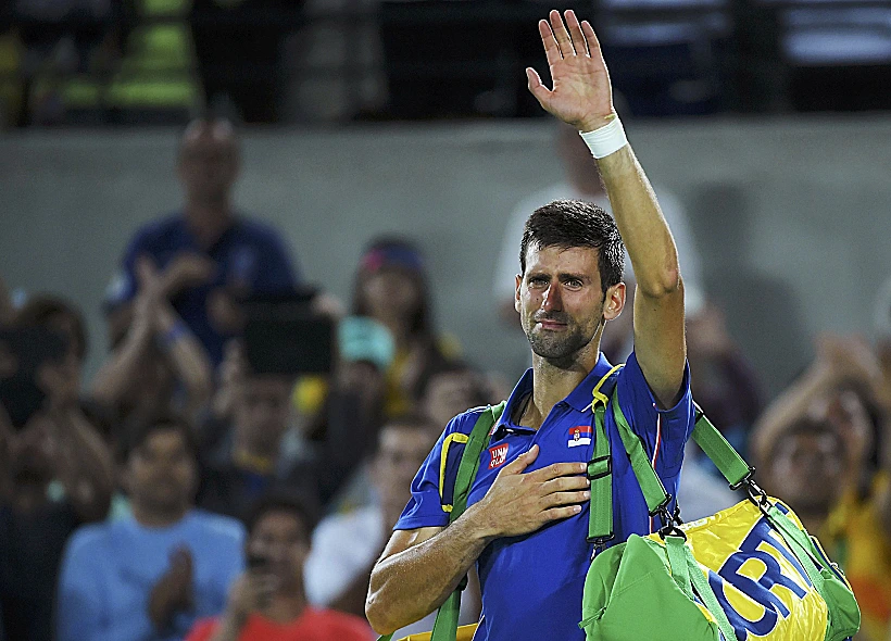 נובאק דיוקוביץ לאחר ההדחה באולימפיאדה