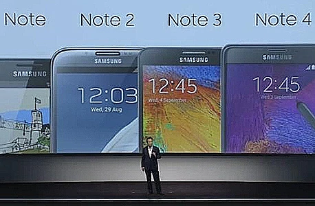 מימין: גלקסי S6 Edge Plus, נוט 5