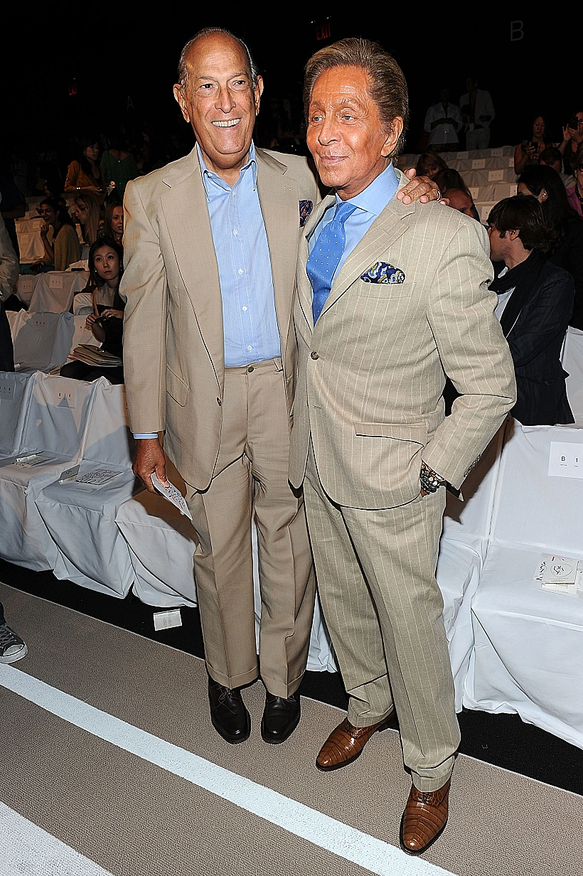 ולנטינו ואוסקר דה לה רנטה בתצוגת אביב 2012 של דיאן וון פירסטנברג בשבוע האופנה בניו יורק