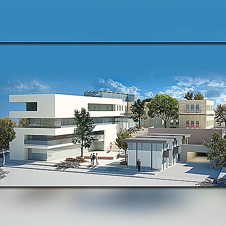 רובע הפודטק בקריית שמונה- הדמיית תכנון אדריכלי