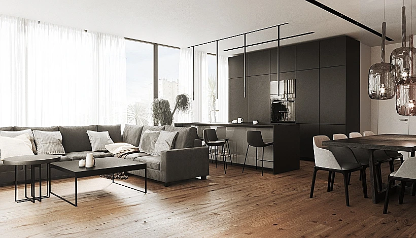 וילה בשחקים, דירה בתל אביב, מרטין קסל אדריכליות