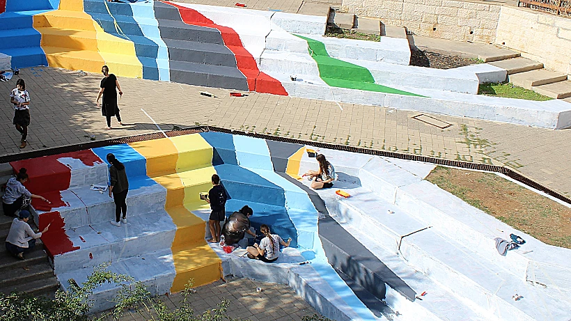 פעילות לקראת פסטיבל פלייסמייקינג (צילום איילת קראוס)