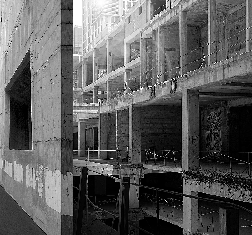 עדן סעדיה טוילי. שלד בטון הממחיש את הרעיון