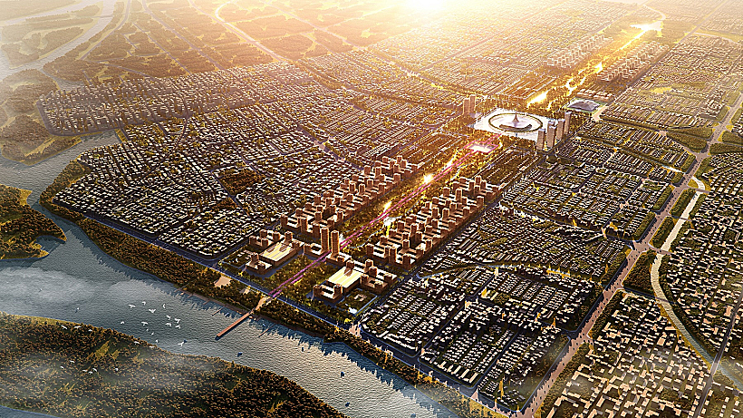 ריבוי שטחים ירוקים על גדות הנהר