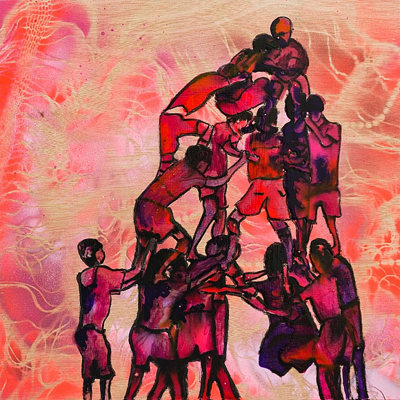 דינה לוי, ללא כותרת, שמן על עץ 2011