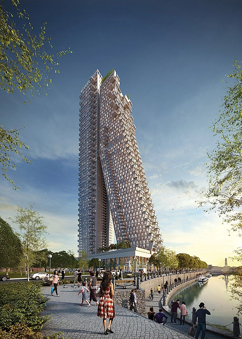 קומפלקס מגורים בסרי לנקה, 2018.