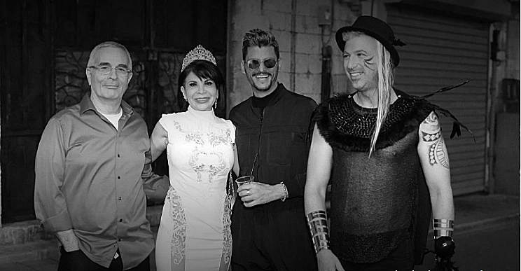 משמאל: נוני ועמוס מלכא