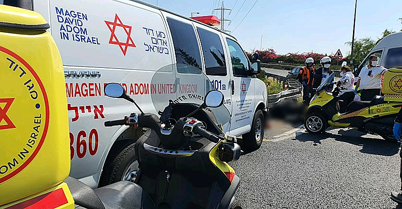 זירת תאונה קטלנית בחולון