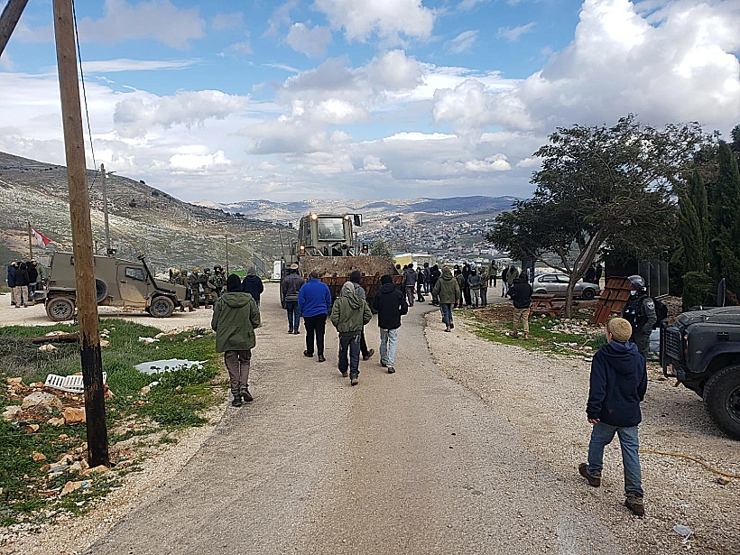 פינוי המאחז גבעת רונן בשומרון