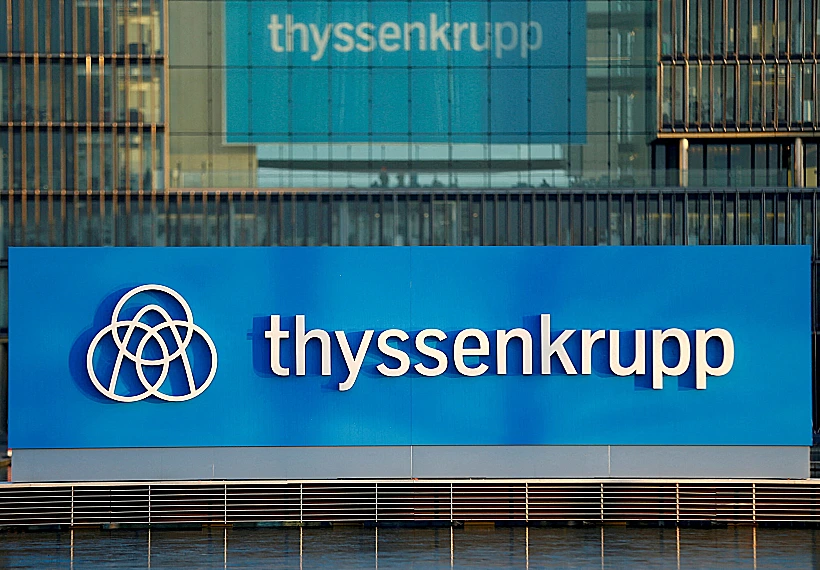File Photo: A Logo Of Thyssenkrupp Ag Is Pictured At The Company's Headquarters In Essen