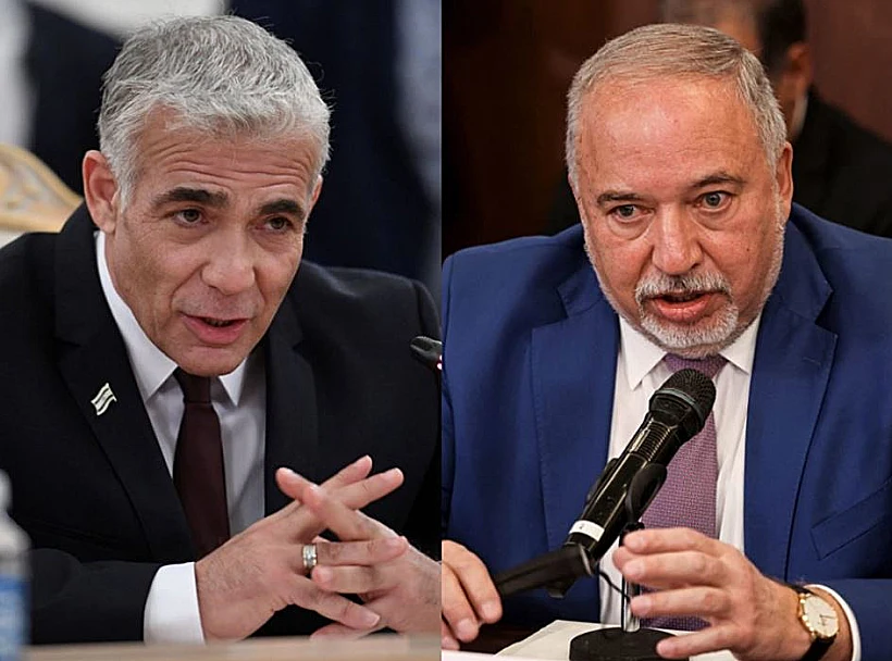 אביגדור ליברמן ויאיר לפיד