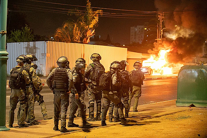 כוחות ביטחון בלוד במבצע שומר החומות