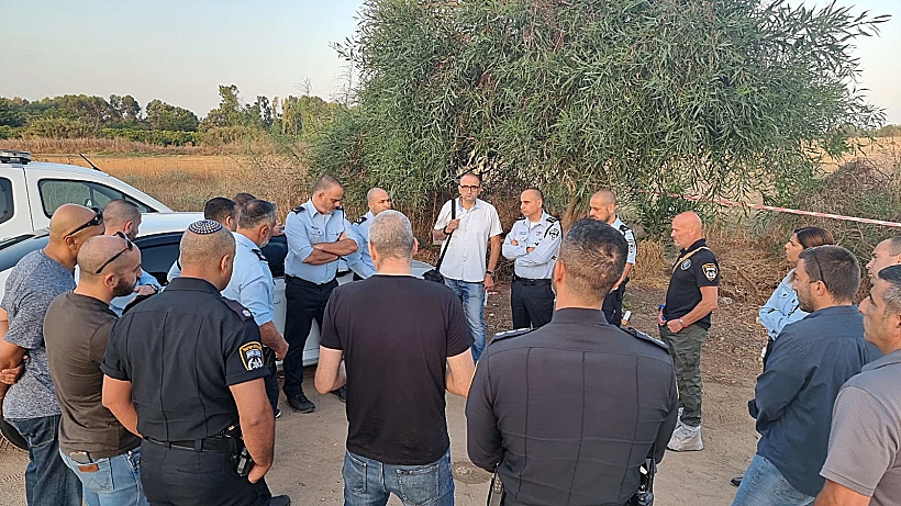 זירת הרצח בשדה ליד רחובות