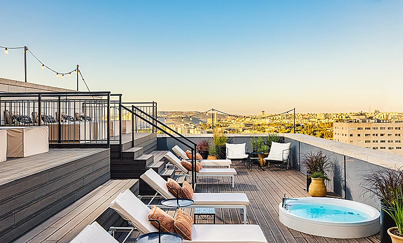 Brown Machne Yehuda Rooftop.