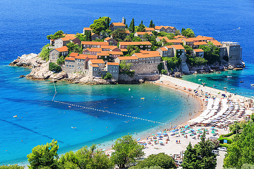 Sveti,stefan,island,in,budva,,montenegro