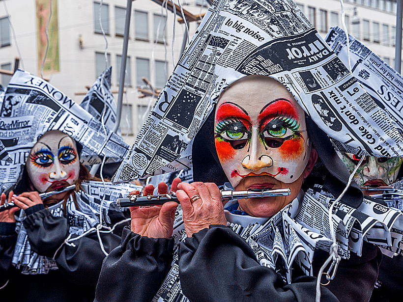 הקרנבל (פאסנאכט) בבאזל Basler,fasnacht,,carnival,of,basel,,basel,,switzerland,,europe,,19.,february