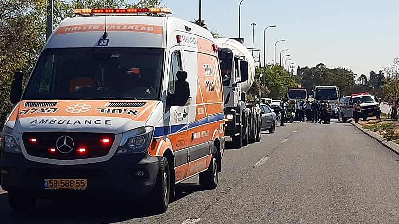 מזירת הפיגוע בצומת צריפין