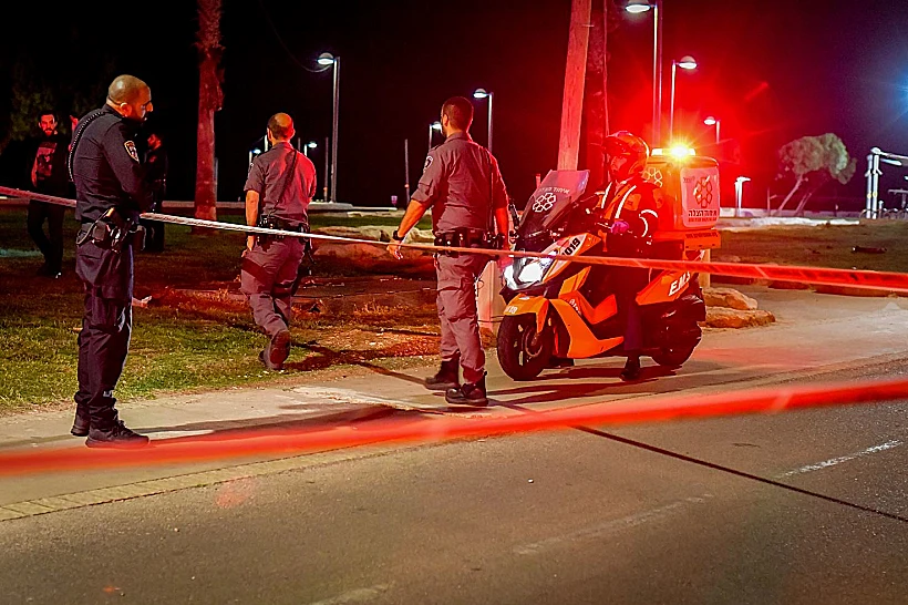 זירת הפיגוע ברחוב קויפמן בתל אביב