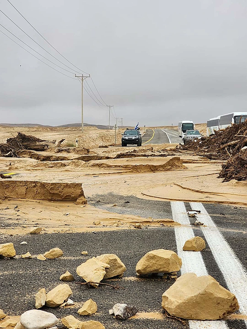 נזקי השיטפון בדרום