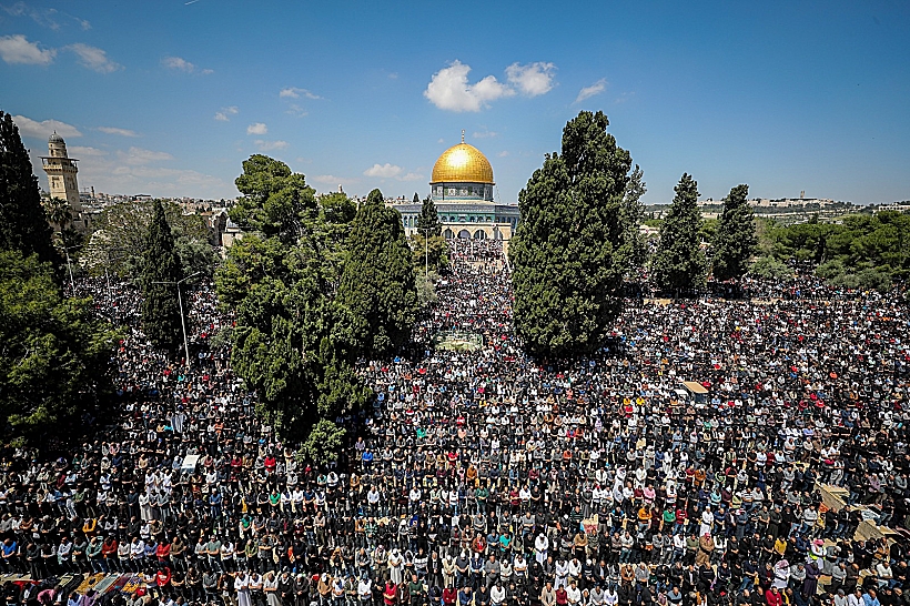 מתפללים בהר הבית בתקופת הרמדאן
