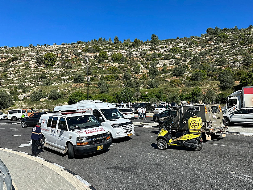 זירת הפיגוע בבנימין