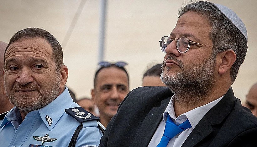 השר בן גביר והמפכ"ל שבתאי