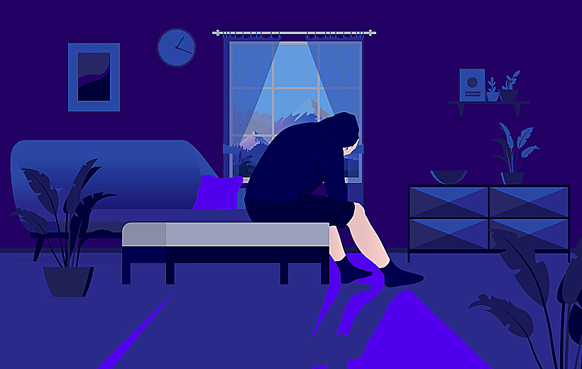 חרדה יכולה להתבטא בהתבודדות