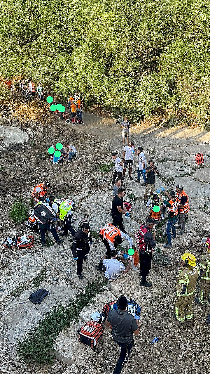 זירת התאונה בצומת אשתאול