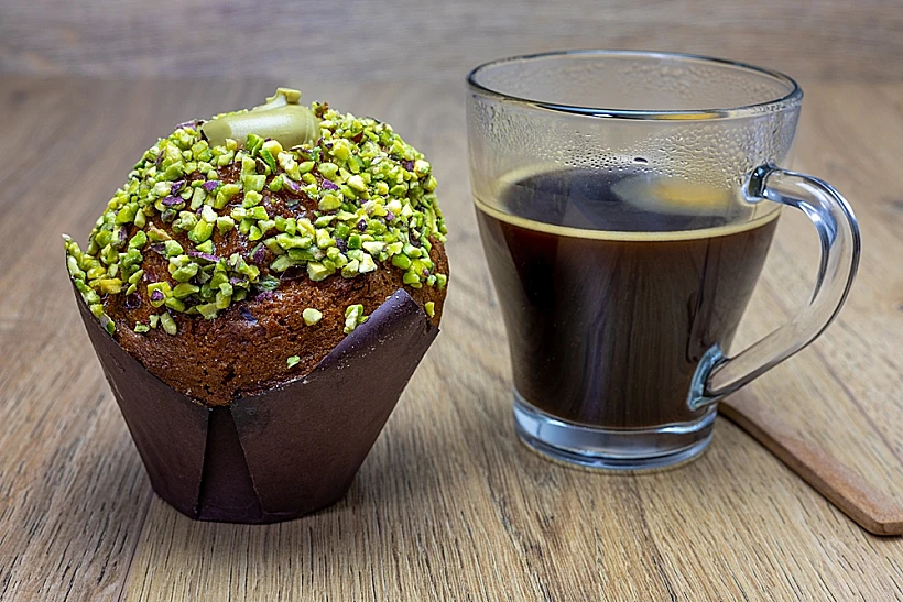 מאפינס פיסטוק קפה