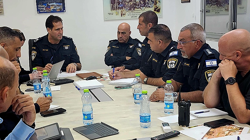 מפקד מחוז הדרום ניצב אמיר כהן בהערכת מצב אחרי החיסול באשקלון