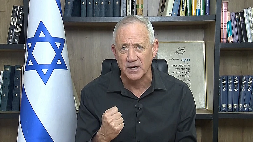 שר הביטחון לשעבר, ח"כ בני גנץ, בהצהרה על המצב הביטחוני