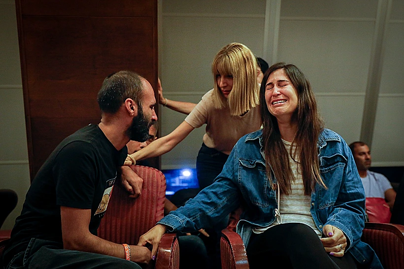 חלק מבני משפחות הנעדרים