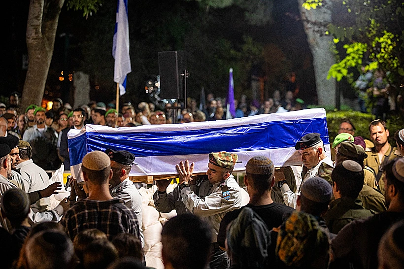 הלוויתו של אלוף משנה יהונתן שטיינברג, מפקד חטיבת הנח"ל