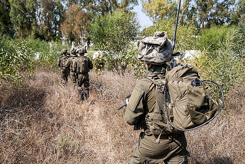 לוחמי גולני פועלים במרחב עוטף עזה
