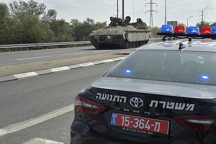 ניידת משטרת התנועה בעוטף עזה