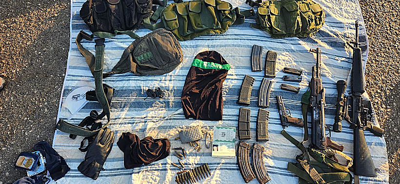 חרבות ברזל אמצעי לחימה שנתפסו בפעילות כוחות הביטחון ביהודה ושומרון