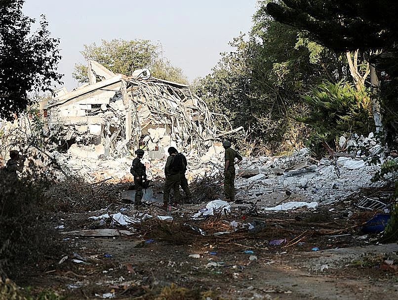הרס אחרי הטבח בבארי