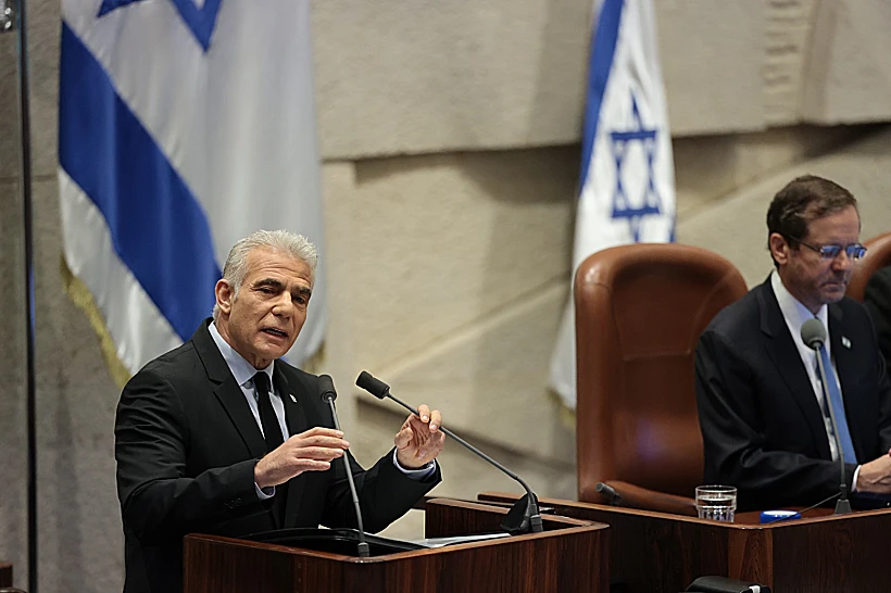 לפיד בפתח כנס החורף של הכנסת