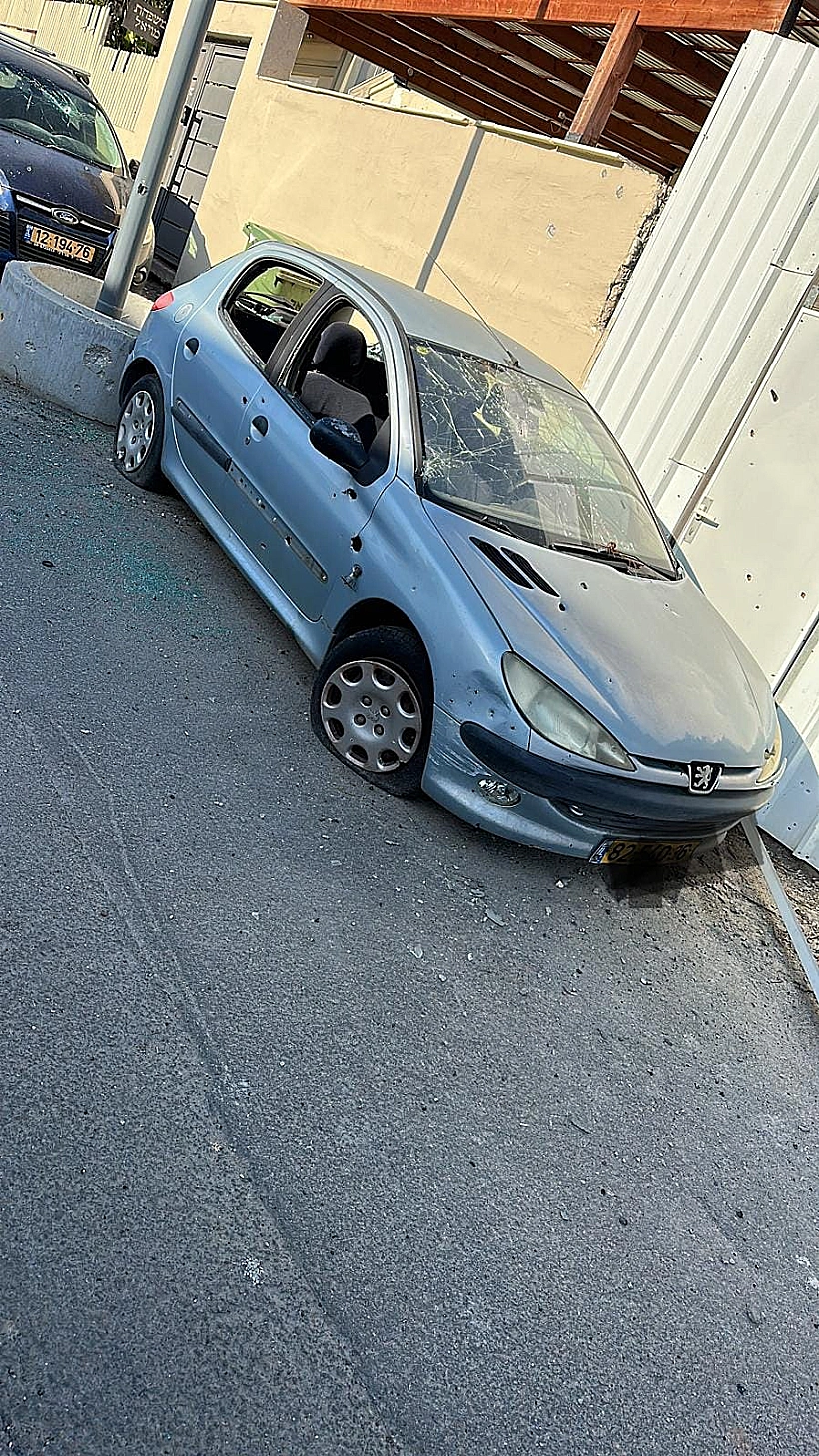 זירת הנפילה בשדרות חרבות ברזל