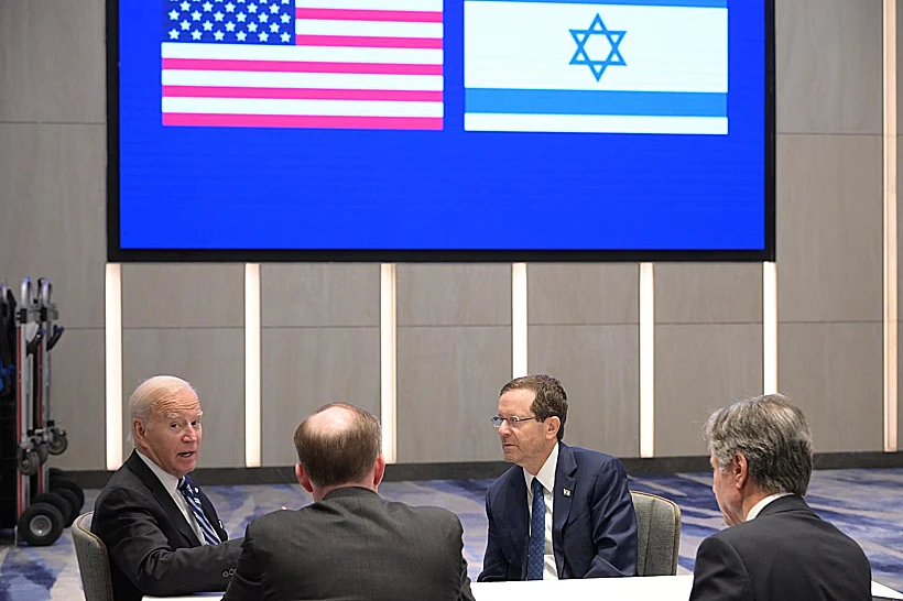 פגישת הרצוג וביידן חרבות ברזל