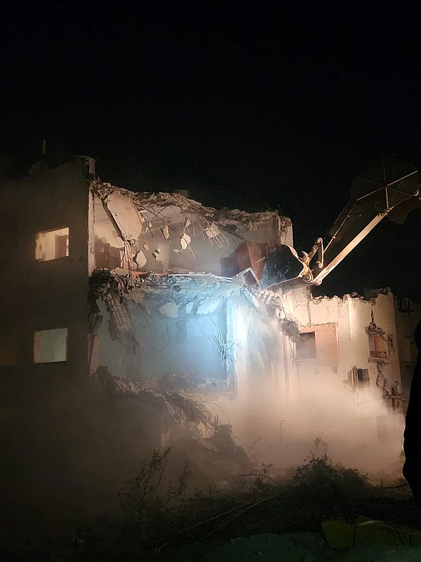 הריסת בית מחבל של חמאס בכפר קיביא