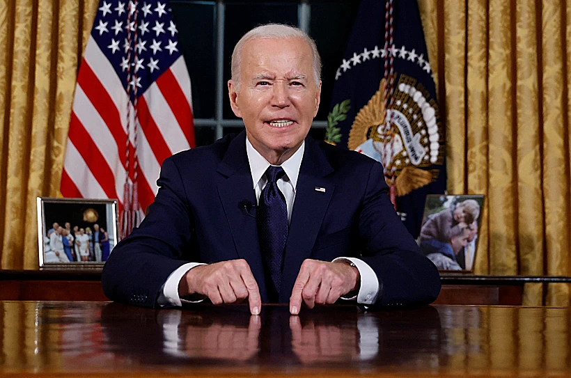 הנשיא ביידן בנאום לאומה האמריקנית חרבות ברזל