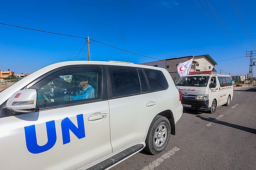 נציגי האו"ם ממתינים להגעת סיוע הומניטרי במעבר רפיח