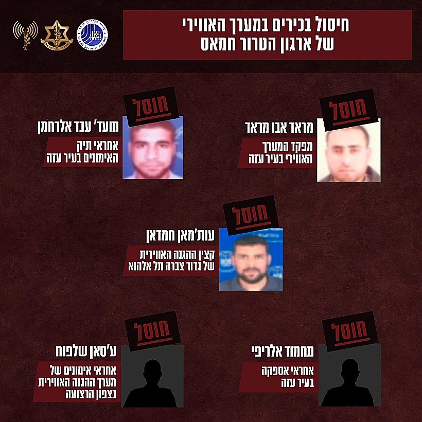 חיסול בכירים במערך האווירי של חמאס